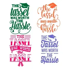 The Tassel Hassle SVG Cuttable Designs