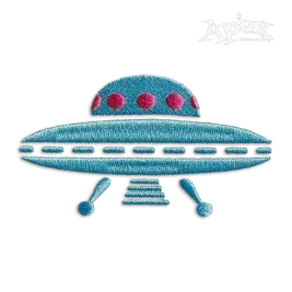 The UFO Machine Embroidery Design by Apex