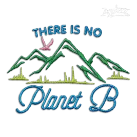 There Is No Planet B Machine Embroidery Design by Apex