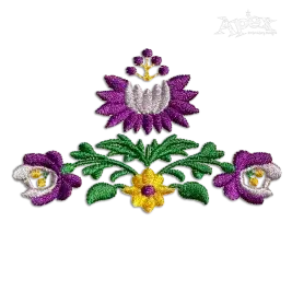 Tiny Decorative Flower Embroidery Design