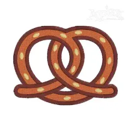 Toasted Pretzel Embroidery Design