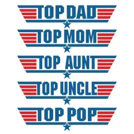 Top Gun themed SVG Cutable Files