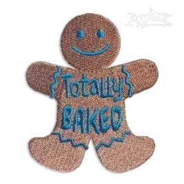 Totally Baked Christmas Gingerbread Machine Embroidery Design