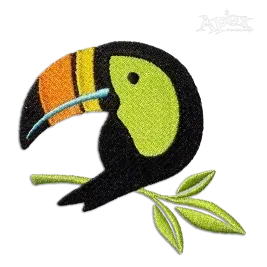 Toucan Tropical Bird Machine Embroidery Design - Apex