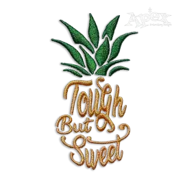Tough but Sweet Pineapple Machine Embroidery Design 