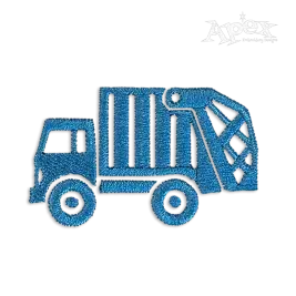 Trash Truck Machine Embroidery Design by Apex