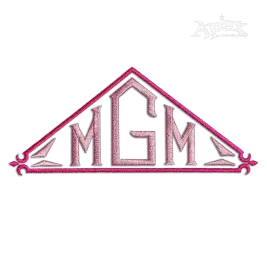 Triangle Monogramming Machine Embroidery Fonts by Apex Frame