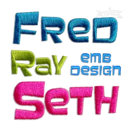 Tubby Machine Embroidery Font by Apex All Digitized