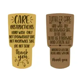 Tumbler Care Cuttable Design