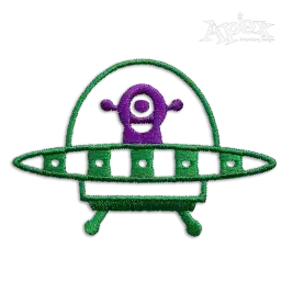 UFO Flying Saucer Alien Drone Machine Embroidery Designs UAP