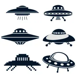 UFO Unidentified Flying Object SVG Cuttable Files