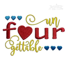 Un Four Gettable Happy Birthday  4 Year Old Machine Embroidery Designs