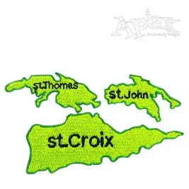 United States Virgin Islands Embroidery Design
