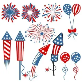 Fireworks SVG Cuttable Designs
