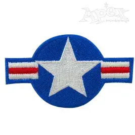 USA Flag Air Force Embroidery Design