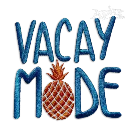 Vacay Mode with Pineapple Machine Embroidery Designs