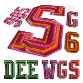 Varsity 3D Fill and Applique Embroidery Font Pack by Apex All