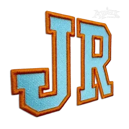 Varsity 3D Puff Outline Fill Embroidery Alphabet