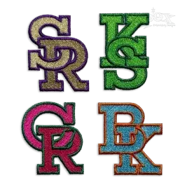 Varsity Block Interlocking Machine Embroidery Font - Apex