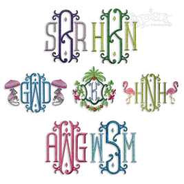 Vienna Embroidery Font name samples
