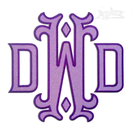 Vienna Fire 3-letter Monogram Machine Embroidery Diamond