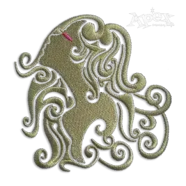 Virgo Zodiac Machine Embroidery Design by Apex