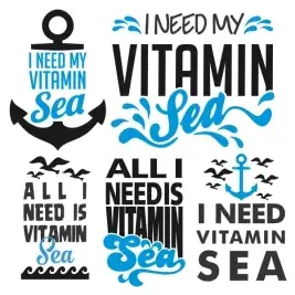 Sea Pack SVG Cuttable Designs
