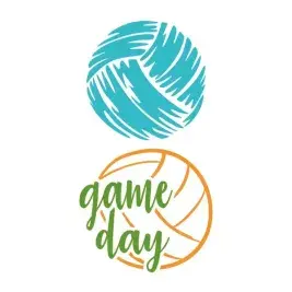 Volleyball Game Day SVG Cuttable Design