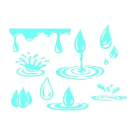Water Droplets Pack SVG Cuttable Design