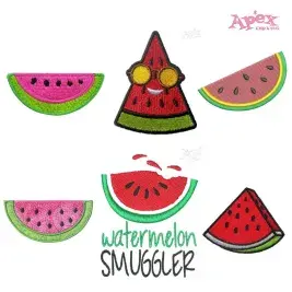 Watermelon Embroidery Designs Bundle