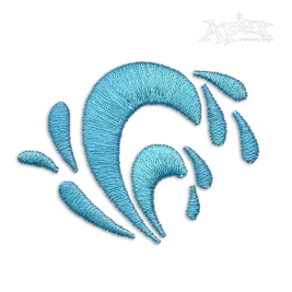 Ocean Beach Wave Pack Machine Embroidery Design