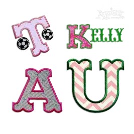 West Applique Machine Embroidery Font by Apex All