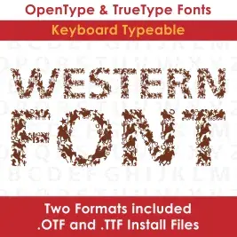 Western TrueType Font