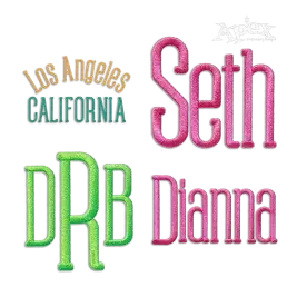 Wexford Machine Embroidery Font - Apex Digitized All