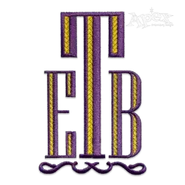 Whitney Machine Embroidery Font by Apex