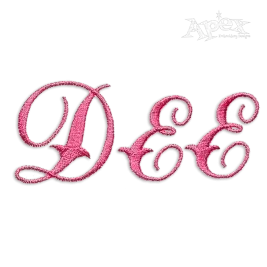 Wick Script Machine Embroidery Font by Apex Alphabet