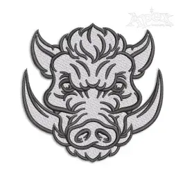 Wild Boar Hog Head with Tusks