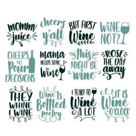 Wine Lover Pack Cuttable Design