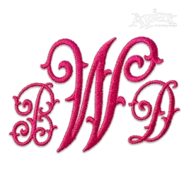 Winston Machine Wicks Embroidery Font by Apex