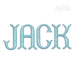 Wish Bone Monogram Machine Embroidery Font by Apex Jack