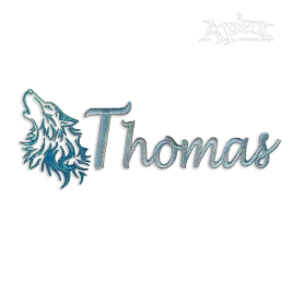 Wolf Head Machine Embroidery Design by Apex