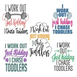 WorkOut SVG Cuttable Designs