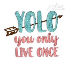 Yolo Machine Embroidery Design