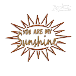 You Are My Sunshine Machine Embroidery Designs by Apex