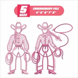 Texas Cowgirl All Embroidery Design Bundle