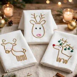 Christmas Deer Machine Embroidery Design - Apex All
