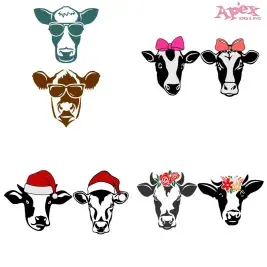 Cow SVG PNG Bundle SVG PNG cut file