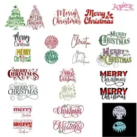 Merry Christmas SVG PNG Bundle SVG PNG cut file