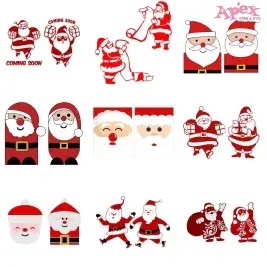 Santa Claus SVG PNG Bundle SVG PNG cut file