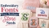 Embroidery Fonts For Boutiques That Make Items Sell